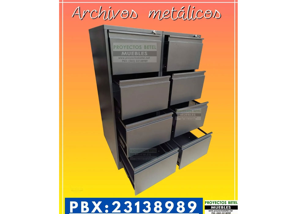Archivo lateral metálico de oficina en Guatemala
