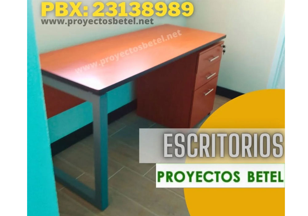 Escritorio secretarial en melamina Guatemala