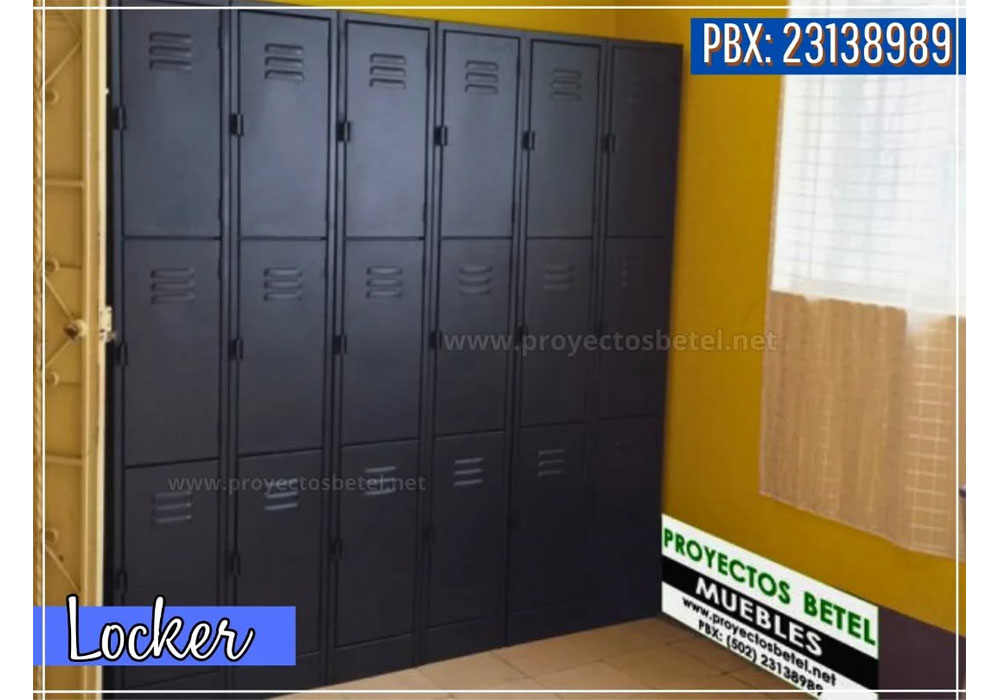 Lockers metálicos y melamina