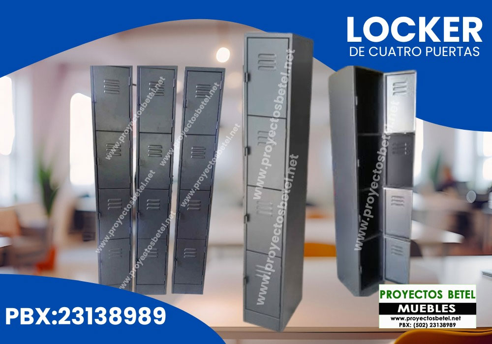 Lockers metálicos y melamina