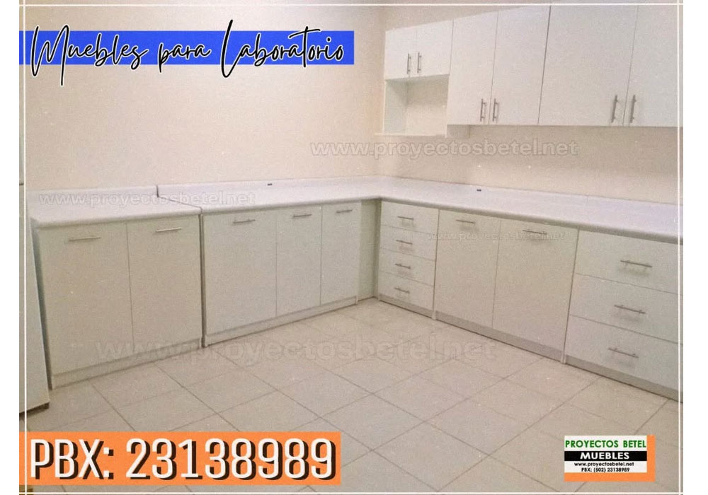 Camilla y módulo clínico en melamina